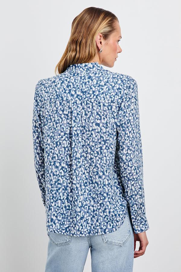 Rails Josephine Shirt Blue Mixed Cheetah
