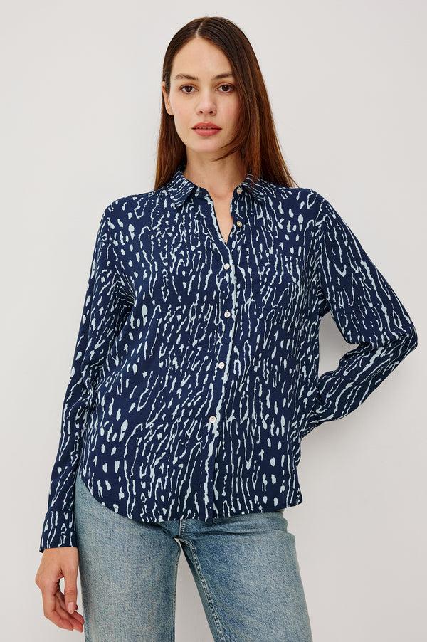 Rails Josephine Shirt Dark Navy Lynx