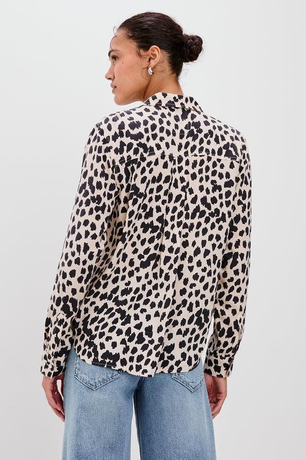 Rails Josephine Shirt Taupe Spotted