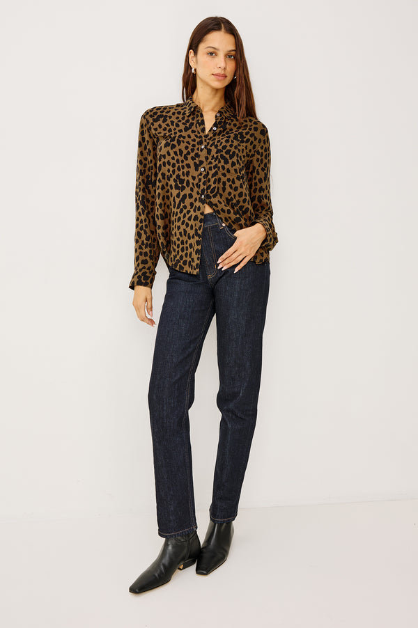 Rails Josephine Shirt Teak Spotted
