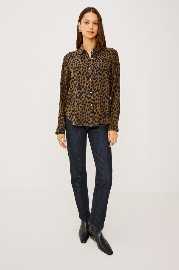Rails Josephine Shirt Teak Spotted
