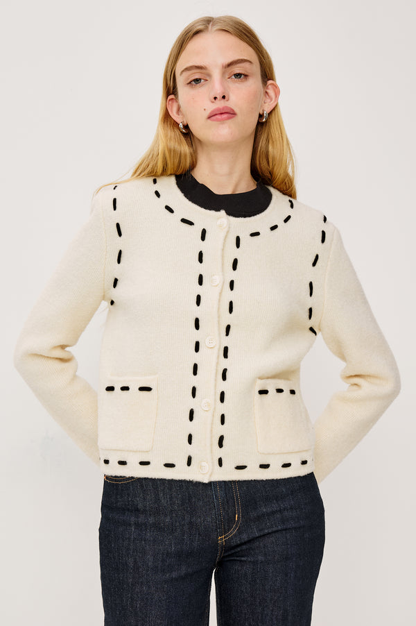 Rails Juliette Cardigan Ivory