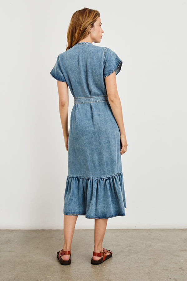 Rails Kahlo Dress Mid Blue