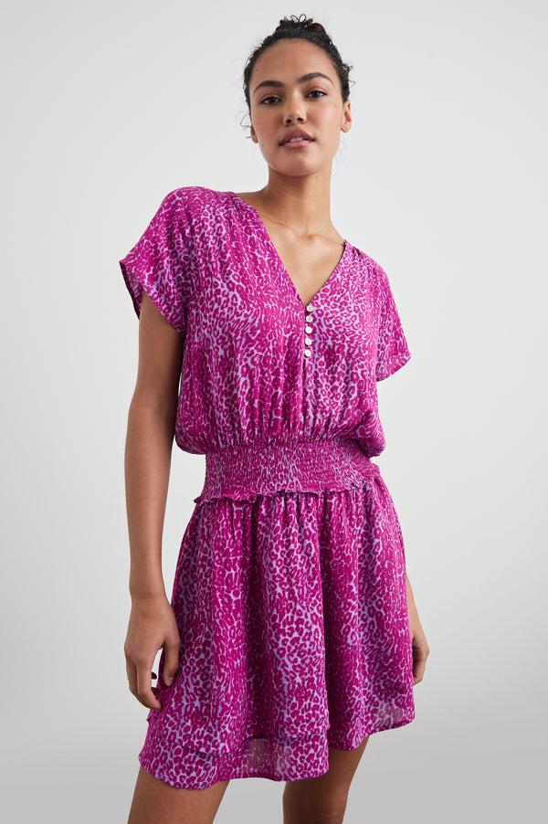 Rails Karla Dress Magenta Cheetah