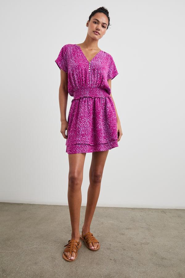 Rails Karla Dress Magenta Cheetah