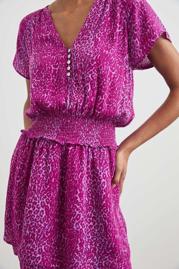rails Karla dress Magenta Cheetah