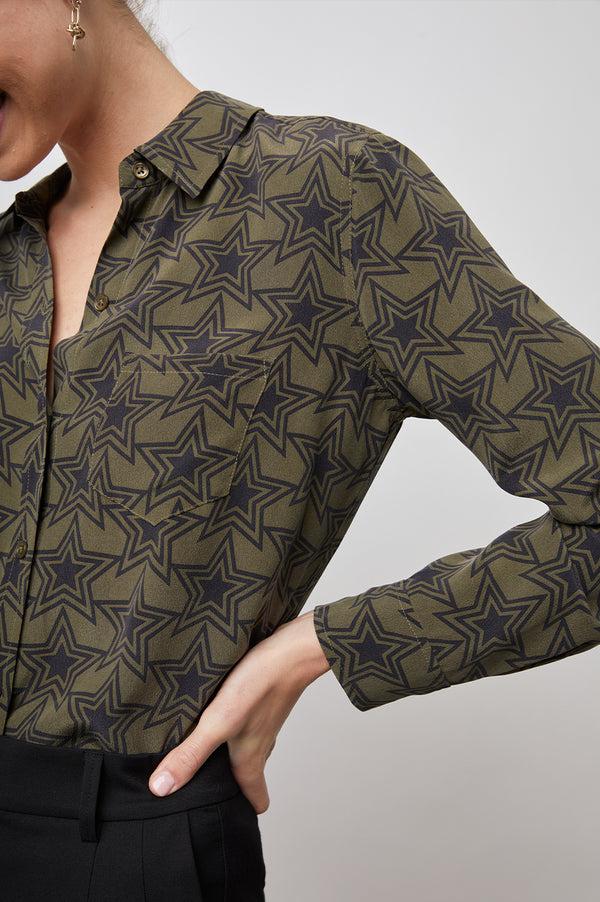 rails Kate shirt Olive Stargaze