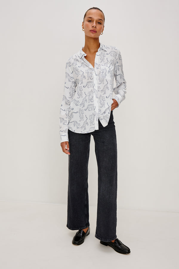 Rails Kathryn Shirt Cobalt Jaguar