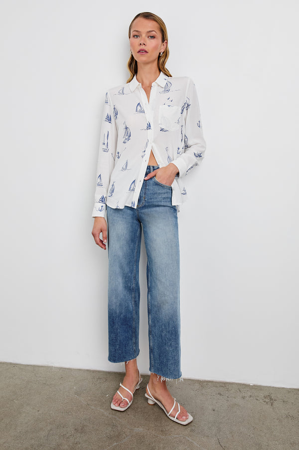 Rails Kathryn Shirt Sailboats