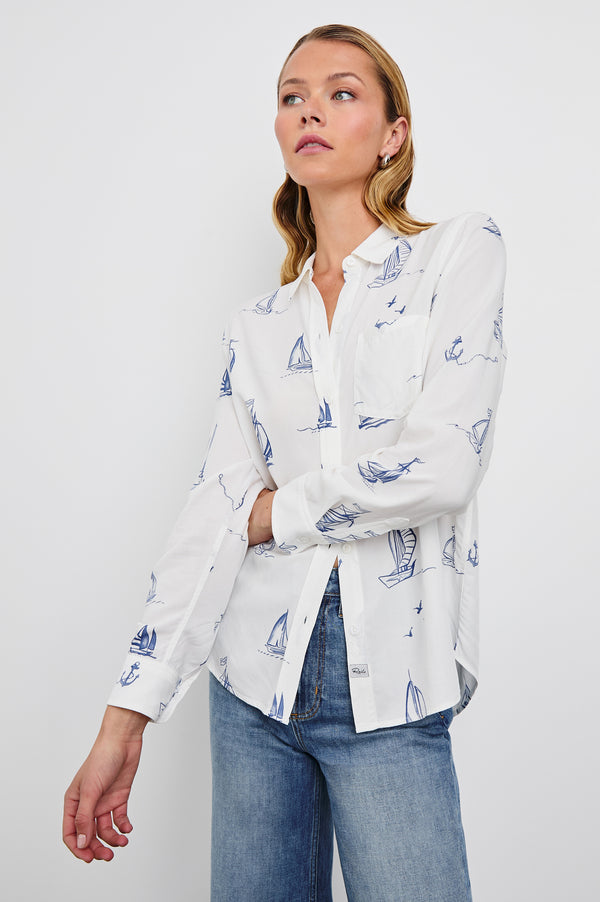 Rails Kathryn Shirt Sailboats