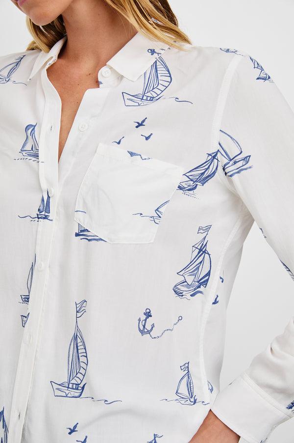 rails Kathryn shirt Sailboats