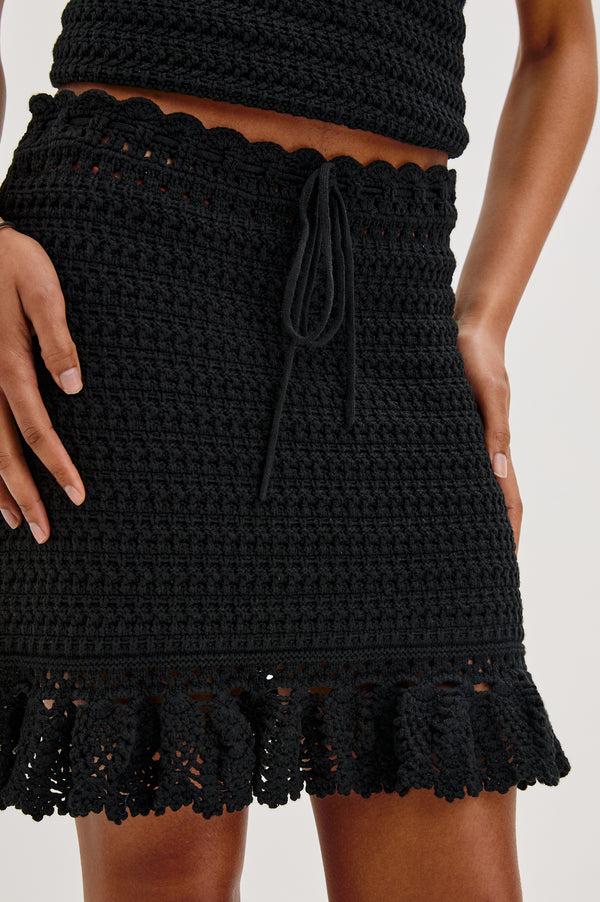 rails Kaylie skirt Black Crochet