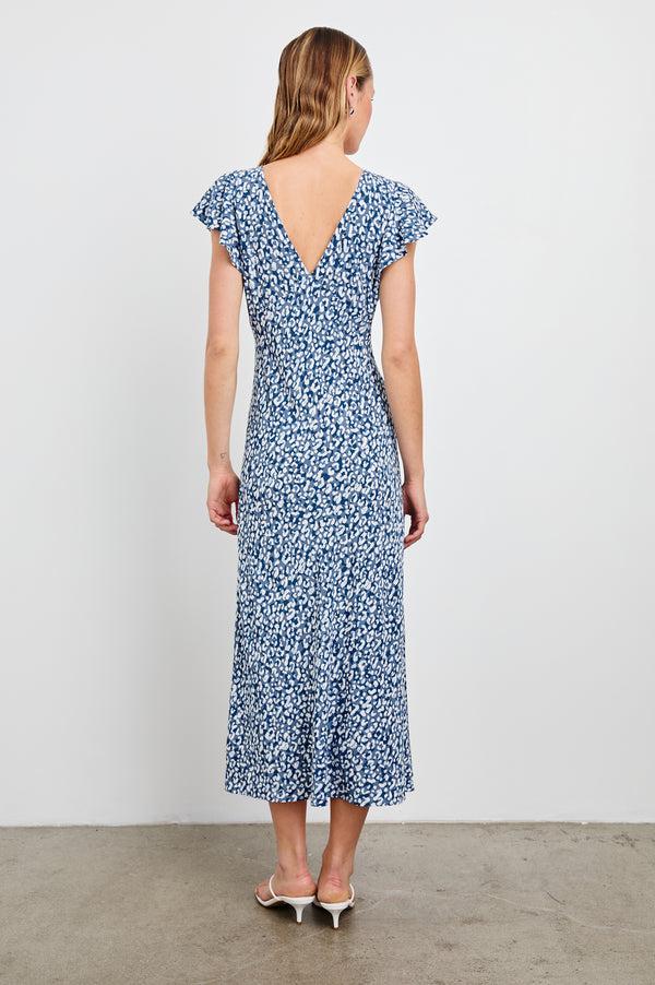 Rails Kenz Dress Blue Mixed Cheetah