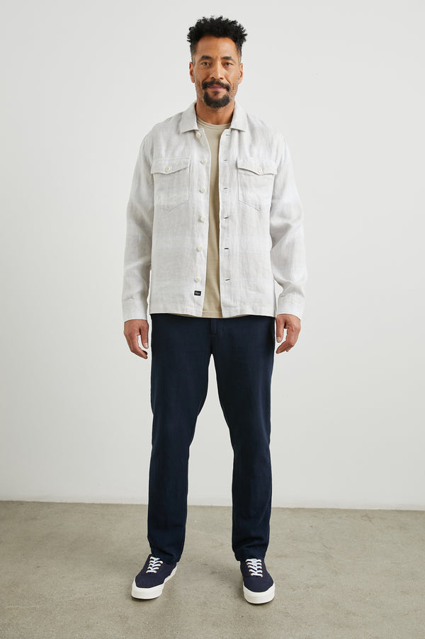 Rails Kerouac Shirt Jacket Wicker Graphite Stripe