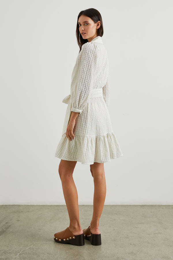 Rails Kiara Dress Ivory Seersucker