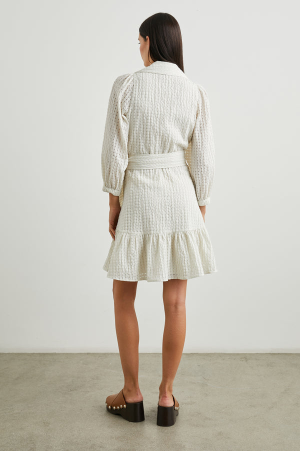 Rails Kiara Dress Ivory Seersucker