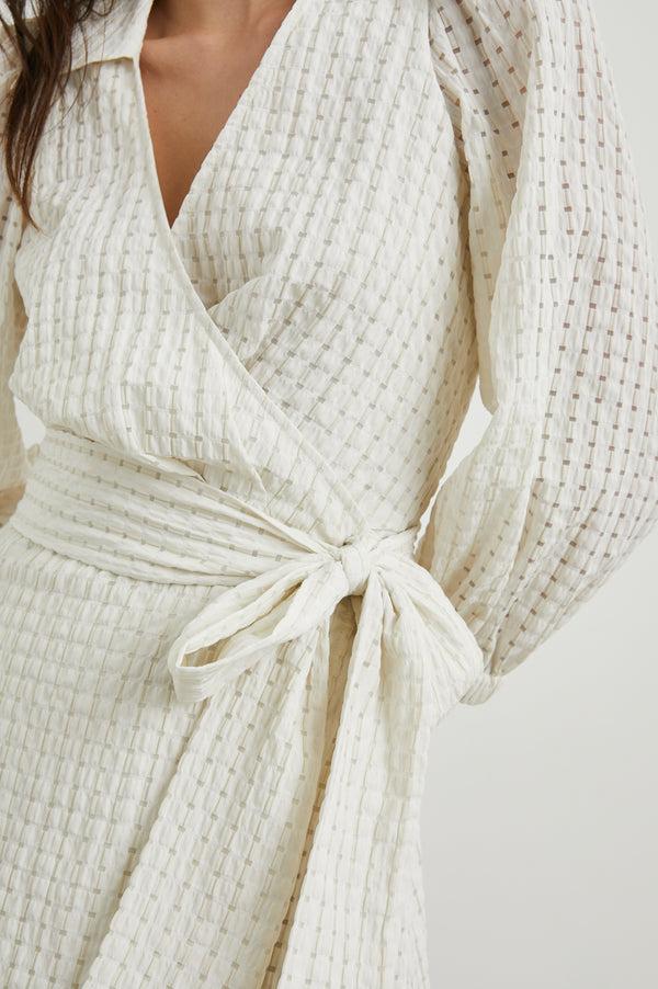 rails Kiara dress Ivory Seersucker