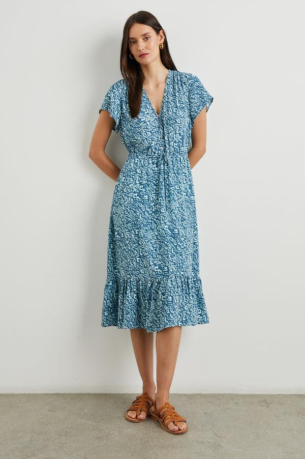 Rails Kiki Dress Blue Havana