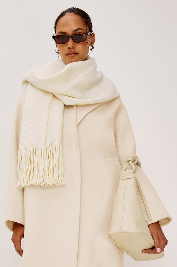 Rails Koa Scarf Ivory Fringe