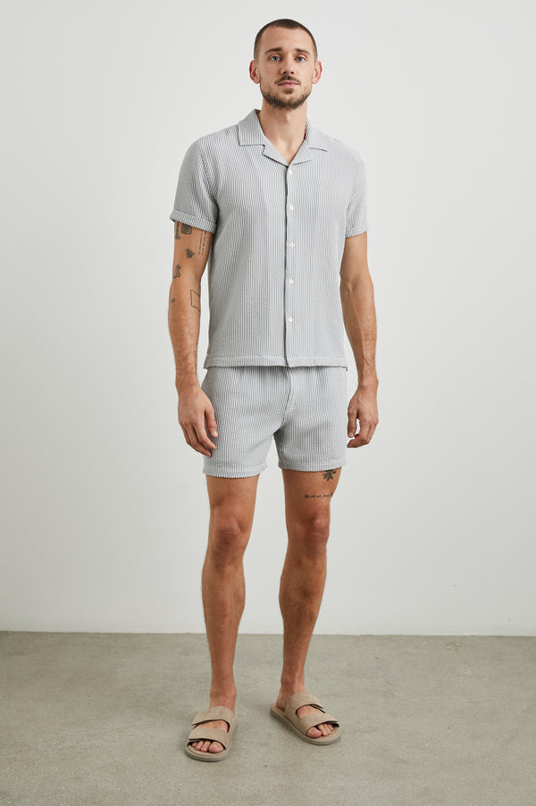 Rails La Brea Swim Short Faded Seersucker