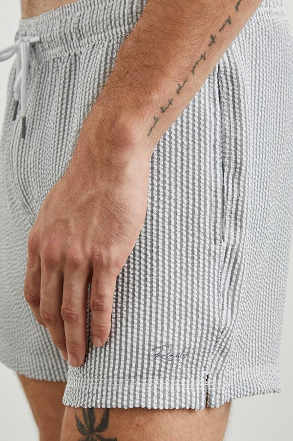 Rails La Brea Swim Short Faded Seersucker