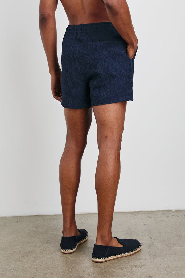 Rails La Brea Swim Short Navy Seersucker
