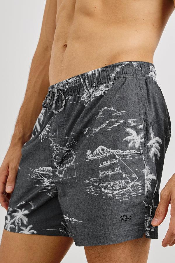 Rails La Brea Swim Short Paradise Washed Black