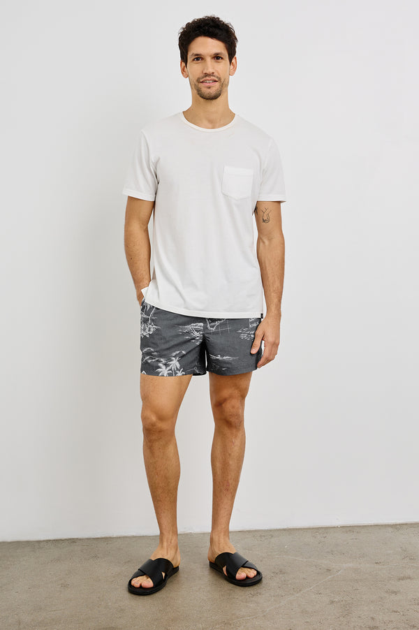 Rails La Brea Swim Short Paradise Washed Black