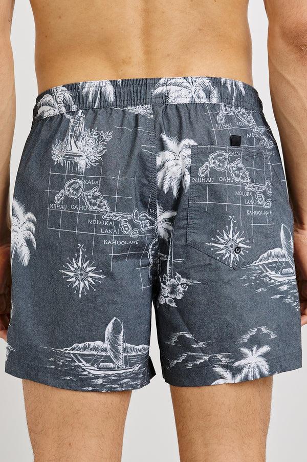 Rails La Brea Swim Short Paradise Washed Black