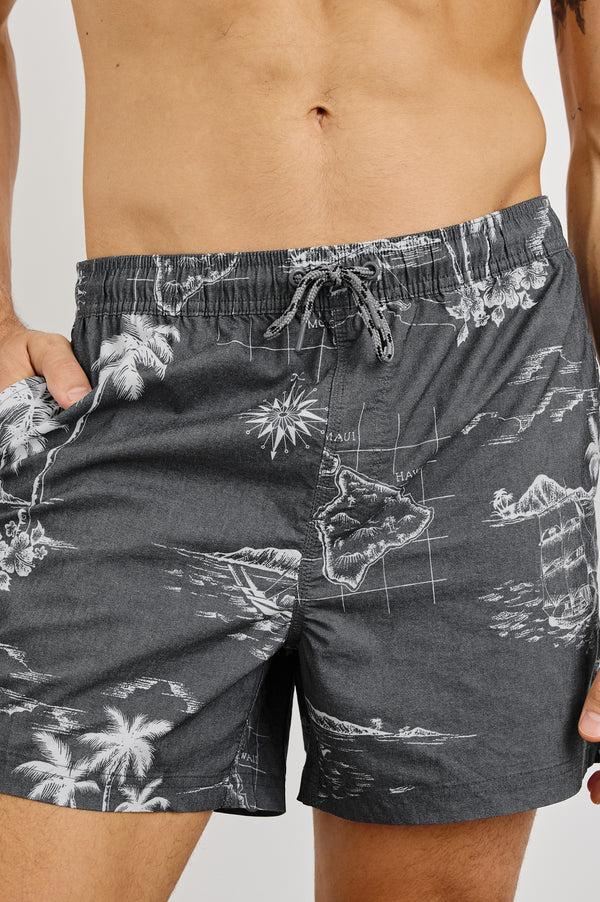 rails La brea swim short Paradise Washed Black