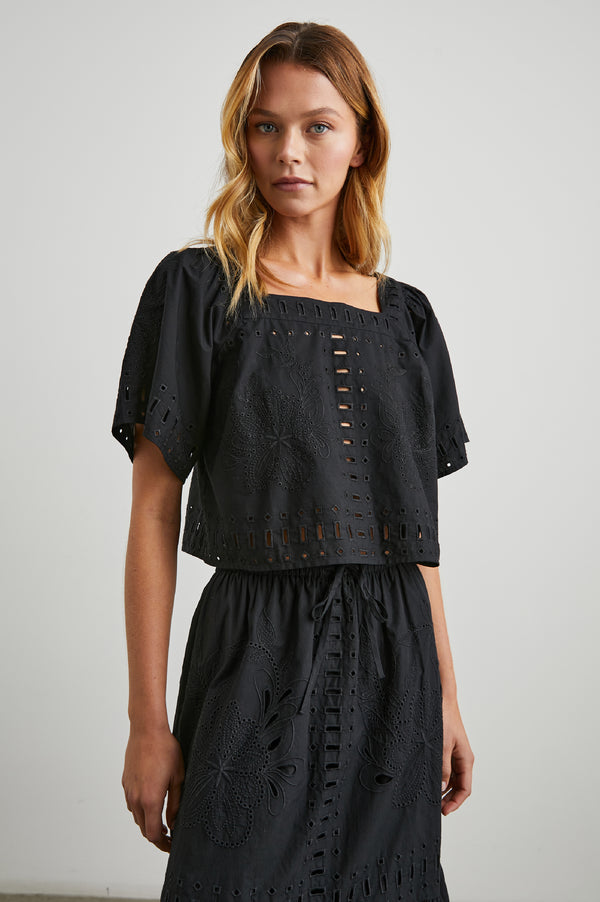 Rails Laine Top Black