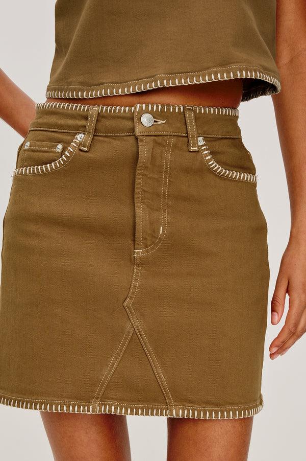 rails Laurel skirt Safari Embroidered