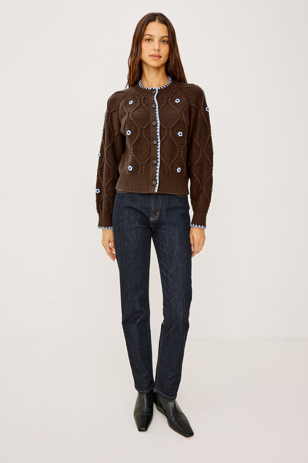 Rails Laurie Cardigan Walnut Daisy