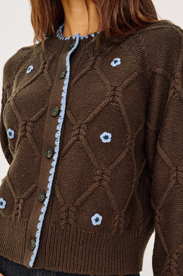 rails Laurie cardigan Walnut Daisy