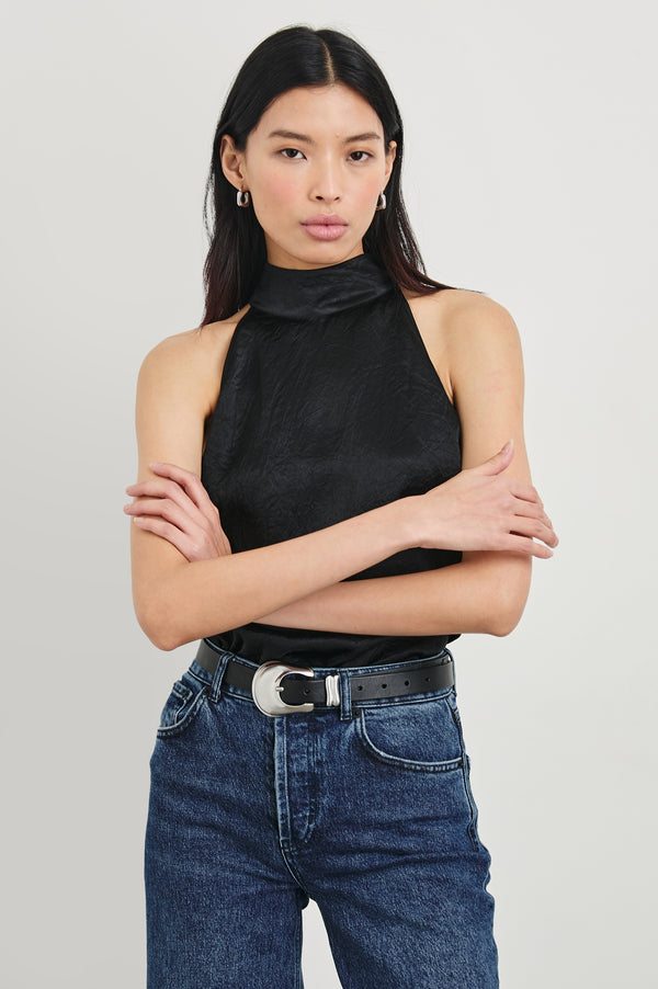 Rails Leah Top Black Crinkle