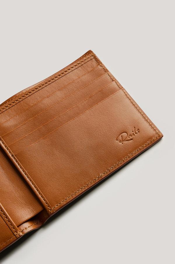 Rails Leather Billfold Wallet Cognac