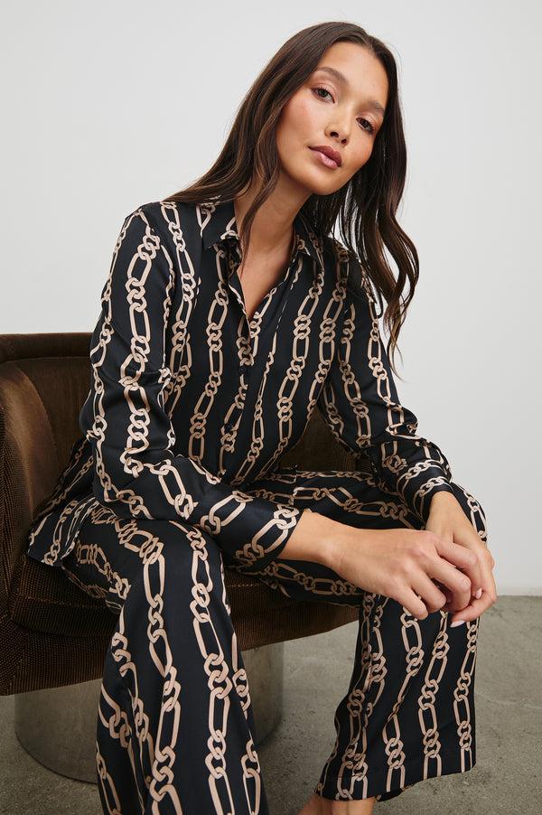 rails Ledger shirt Black Gold Link