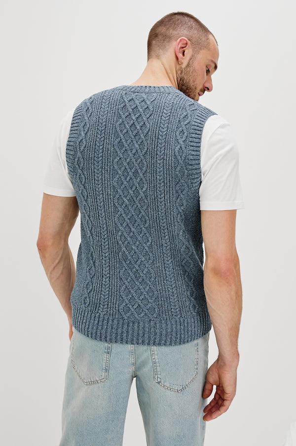 Rails Lee Vest Azure Marl