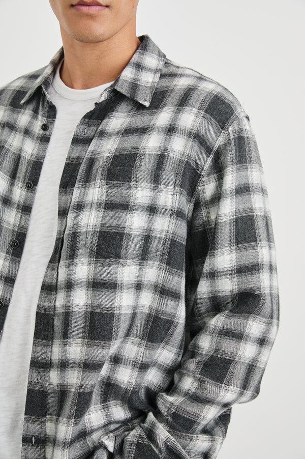 rails Lennox shirt Black Oak Haze