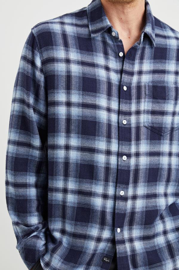 rails Lennox shirt Blue Opal