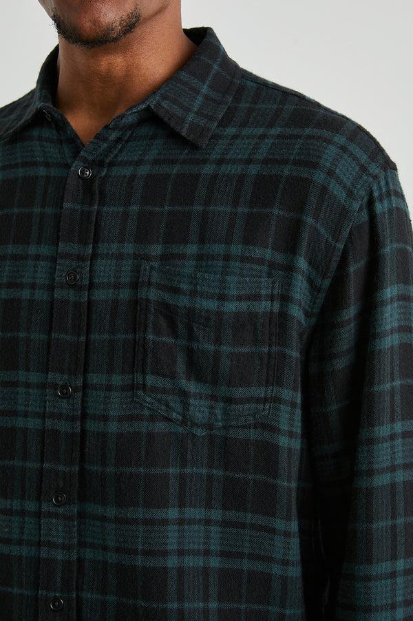 rails Lennox shirt Emerald Shadow