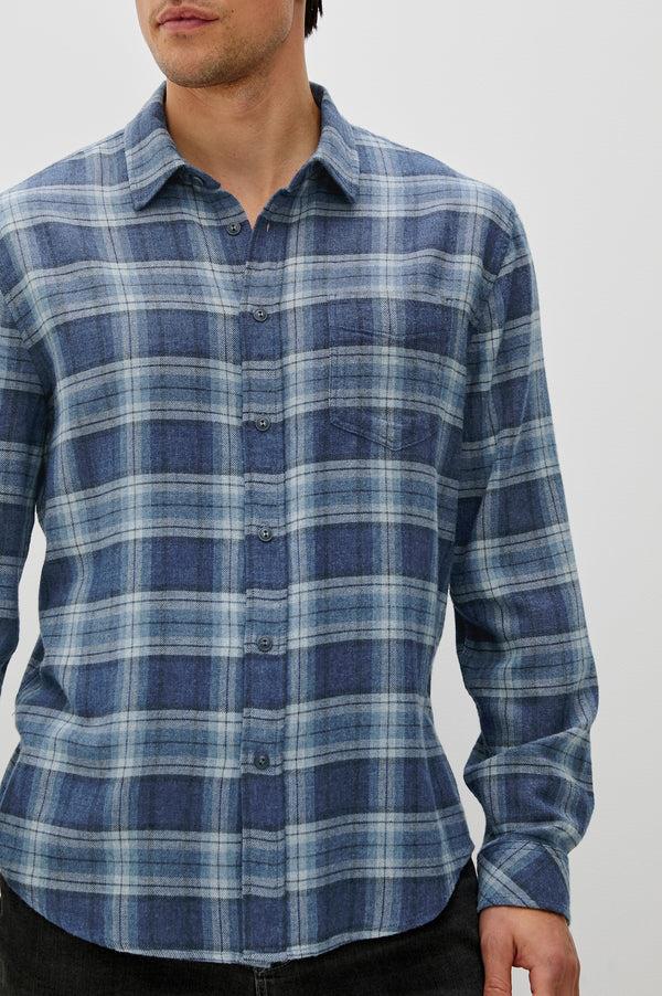 rails Lennox shirt Inkwell Melange