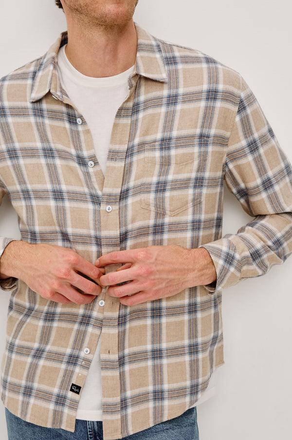 rails Lennox shirt Palamino Skyline Melange