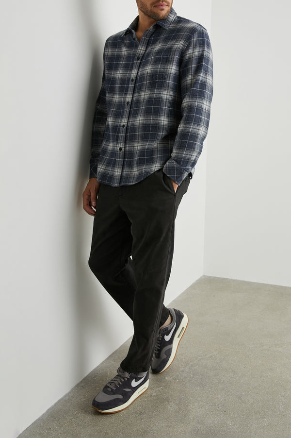 Rails Lennox Shirt Shadow Ether Melange