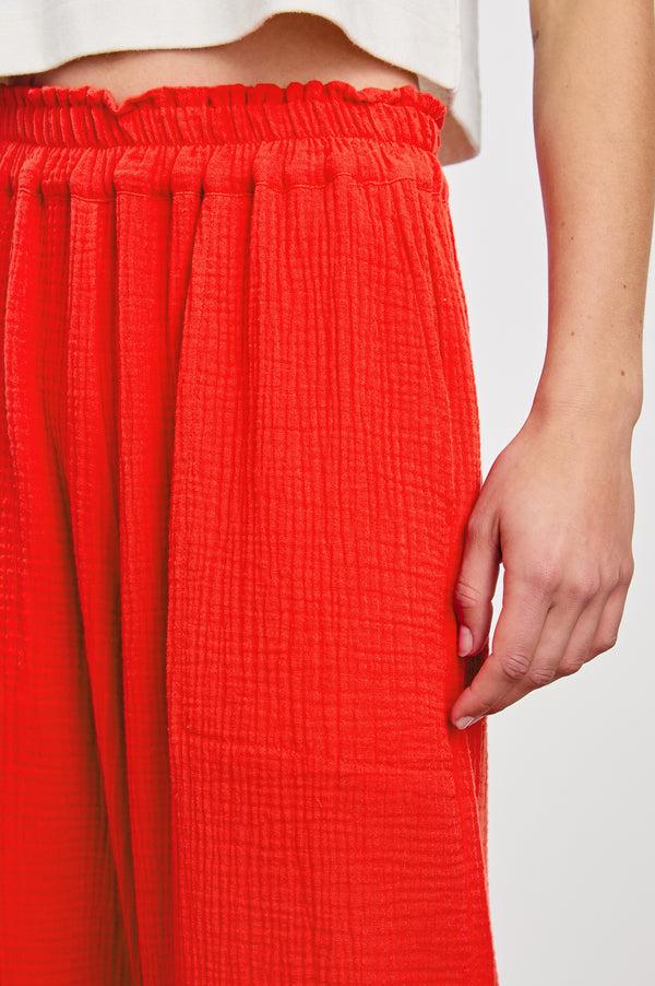 rails Leon crop pant Cherry