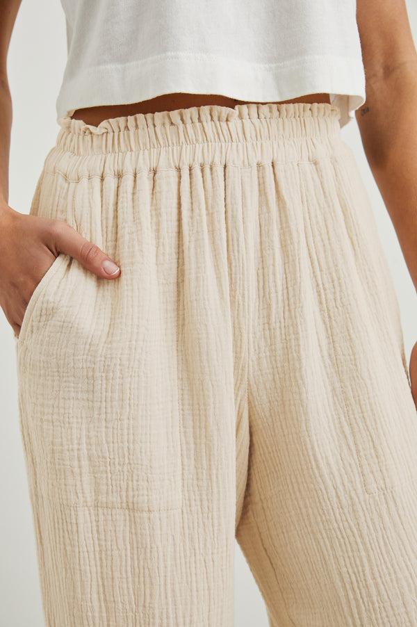 rails Leon crop pant Flax