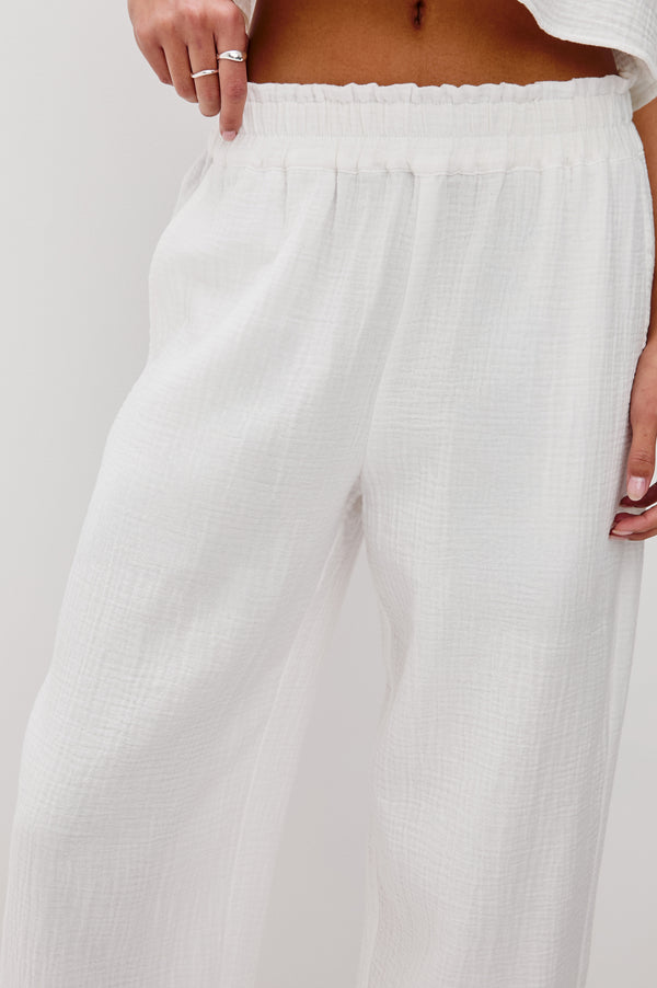 rails Leon crop pant White