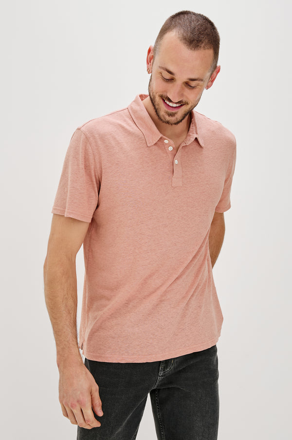 Rails Levant Polo Shirt Flamingo