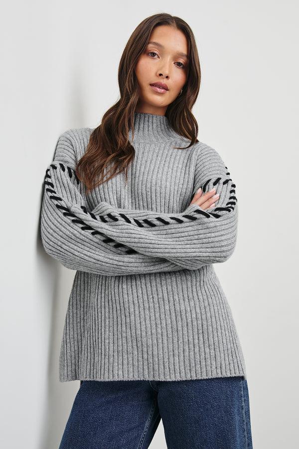 Rails Liam Sweater Heather Grey