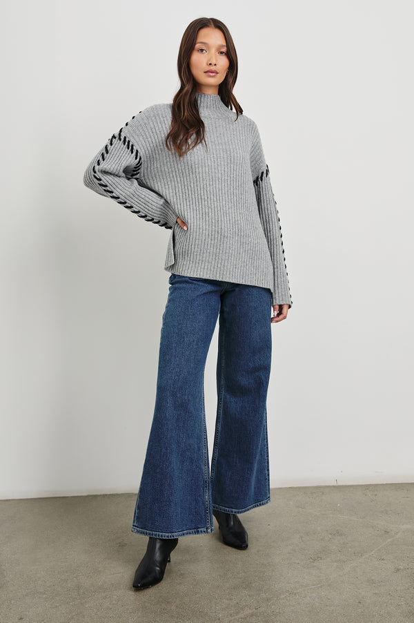 Rails Liam Sweater Heather Grey